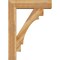 Ekena Millwork Merced Block Rough Sawn Bracket w/ Offset Brace, Western Red Cedar, 8"W x 32"D x 44"H BKT0806X32X44MRC05RWR - alternate 2